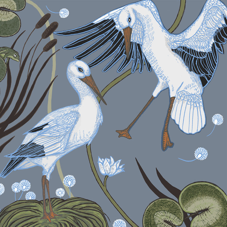 Storks Cushion Cover 50x50 cm
