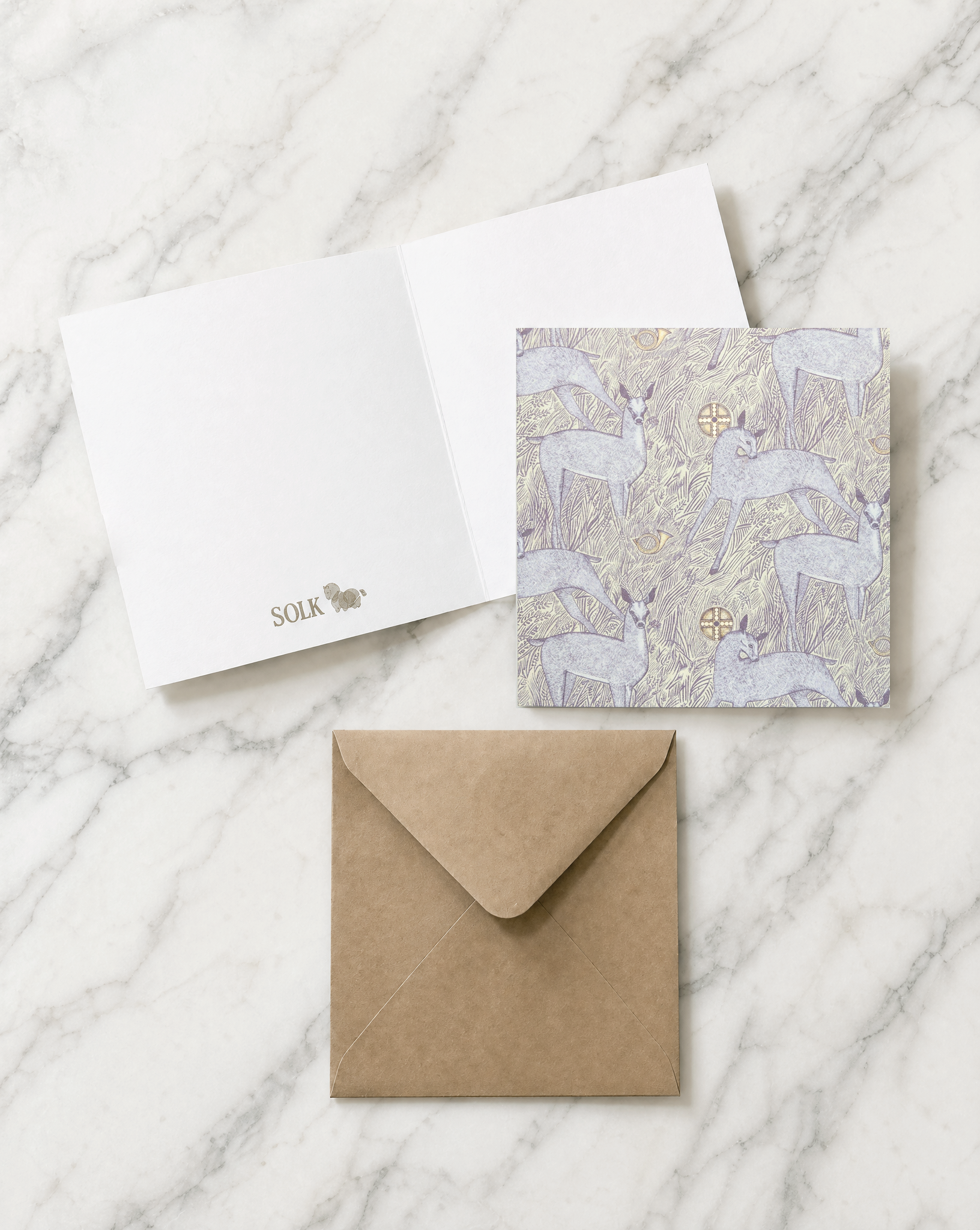 Greeting Card Deers