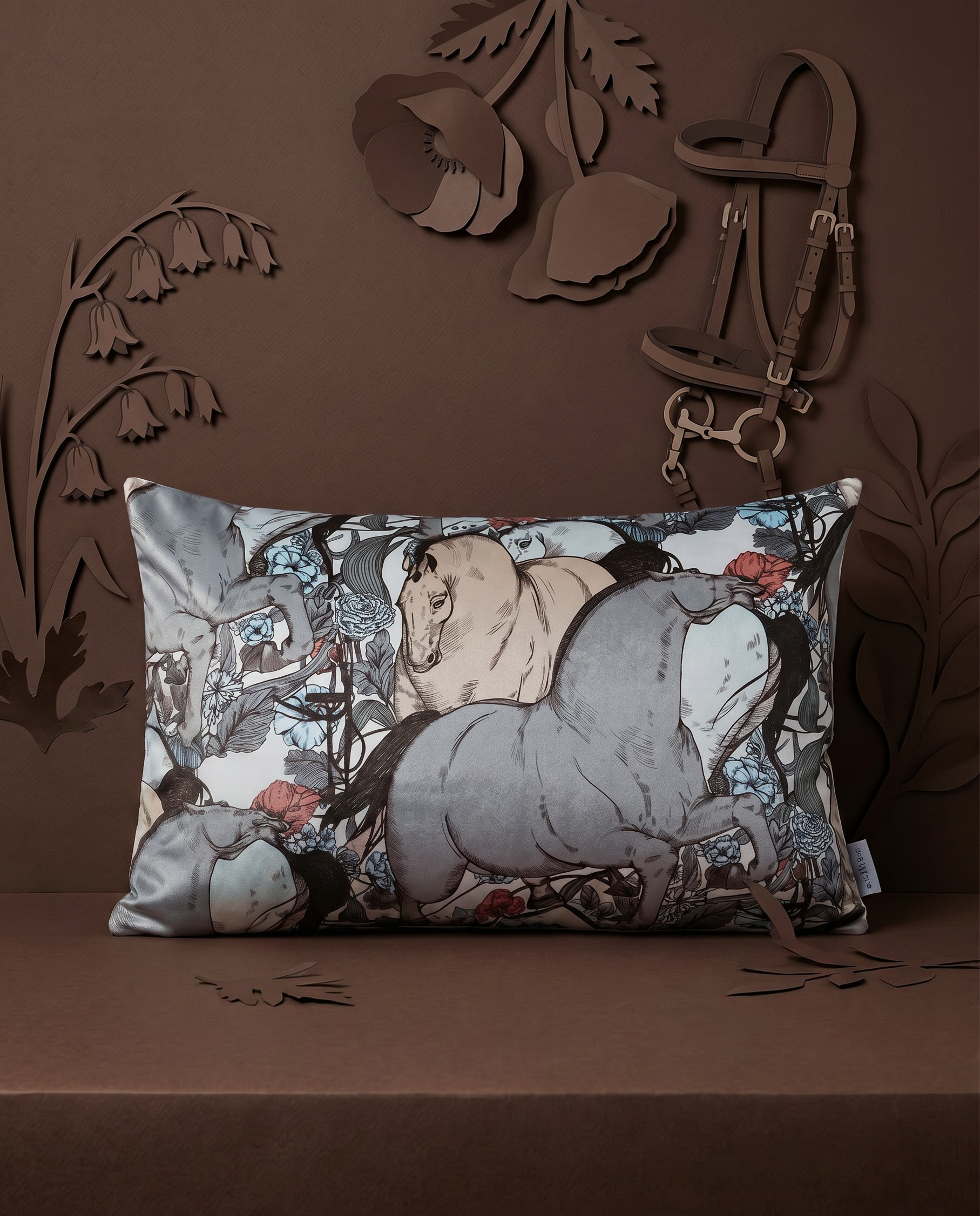 Horse Mess Cushion Cover 60x40 cm